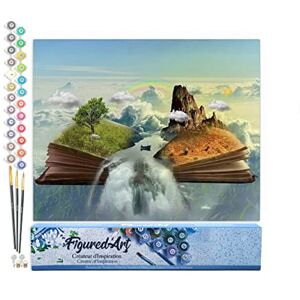 ART Malen Nach Zahlen Erwachsene Buch Landschaft Paint by Numbers Basteln DIY Bastelset 40x50cm ohne Holzrahmen ART Malen Nach Zahlen Erwachsene Buch Landschaft Paint by Numbers Basteln DIY Bastelset 40x50cm ohne Holzrahmen