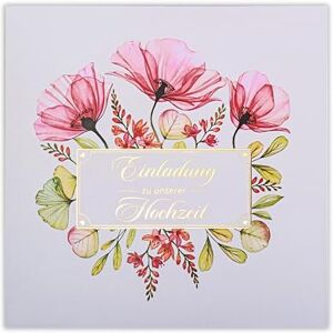 ART HOCHZEITSEINLADUNGEN SATZ 20 St. 135x135mm MIT BEDRUCKBAREN EINLAGEN UND UMSCHLÄGEN FÜR HOCHZEIT – VERGOLDETES MUSTER ART HOCHZEITSEINLADUNGEN SATZ 20 St. 135x135mm MIT BEDRUCKBAREN EINLAGEN UND UMSCHLÄGEN FÜR HOCHZEIT – VERGOLDETES MUSTER