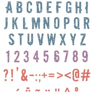 Sizzix Thinlits Stanzenset, Typografie von Seth Apter, 43 Stanzformen Sizzix Thinlits Stanzenset, Typografie von Seth Apter, 43 Stanzformen