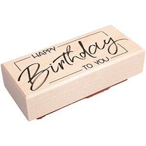 Rayher Stempel ''Happy Birthday to you'', 4x9cm, 29245000, Natur Rayher Stempel ''Happy Birthday to you'', 4x9cm, 29245000, Natur