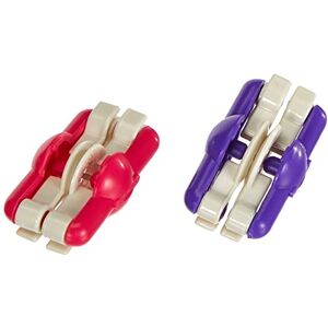 Clover CL3127 Pom-Hersteller, Plastic, Rot/Violett, 1-Pack, 2 Clover CL3127 Pom-Hersteller, Plastic, Rot/Violett, 1-Pack, 2