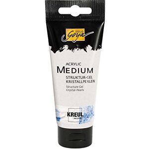 KREUL 86601 Solo Goya Acrylic Medium, 100 ml Tube, Strukturgel Kristallperlen, cremige Spachtelmasse mit Glasperlen, trocknet glänzend transparent, einfärbbar KREUL 86601 Solo Goya Acrylic Medium, 100 ml Tube, Strukturgel Kristallperlen, cremige Spachtelmasse mit Glasperlen, trocknet glänzend transparent, einfärbbar