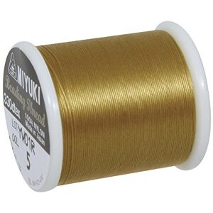 Rayher Hobby 89300616 Aufreihgarn für Rocailles, gold, Spule 50 m, Stärke 0,27 mm ø, ideal für Delica-Rocailles 1,6 mm, Perlenaufreihgarn 100 % Nylon, extrem dünn und reißfest Rayher Hobby 89300616 Aufreihgarn für Rocailles, gold, Spule 50 m, Stärke 0,27 mm ø, ideal für Delica-Rocailles 1,6 mm, Perlenaufreihgarn 100 % Nylon, extrem dünn und reißfest