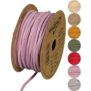 Halbach Seidenbänder veganes Lederband Breite 3mm Länge 20m Kunst Lederschnur zur Herstellung von Armbändern 100% veganes Lederimitat Band für DIY Handwerk, Farbe: rosa Halbach Seidenbänder veganes Lederband Breite 3mm Länge 20m Kunst Lederschnur zur Herstellung von Armbändern 100% veganes Lederimitat Band für DIY Handwerk, Farbe: rosa