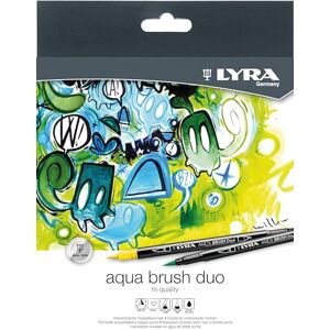 LYRA L6521120 Aqua Brush Duo Brush Marker, Set mit 12 Pinselstiften LYRA L6521120 Aqua Brush Duo Brush Marker, Set mit 12 Pinselstiften