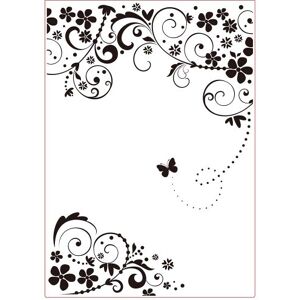 Creative Darice 3605-005 Prägefolder Schablone, Rahmen, Schmetterling A4, Plastik, transparent, 29.7 x 21 x 0.3 cm Creative Darice 3605-005 Prägefolder Schablone, Rahmen, Schmetterling A4, Plastik, transparent, 29.7 x 21 x 0.3 cm