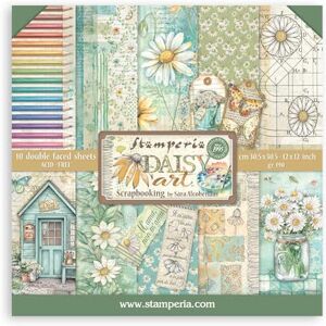 Stamperia Scrapbook Paper Pad for Scrapbooks, Albums, Cards, Bullet Journals and More, Acid Free, Double-Sided, Perfect for Hobbies, Crafts, and Gifting (Daisy Art) (30.5 x 30.5cm) Stamperia Scrapbook Paper Pad for Scrapbooks, Albums, Cards, Bullet Journals and More, Acid Free, Double-Sided, Perfect for Hobbies, Crafts, and Gifting (Daisy Art) (30.5 x 30.5cm)