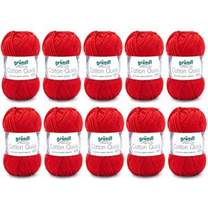 Gründl Cotton Quick Uni Garn - 100% Baumwolle - Weich & Langlebig Gründl Cotton Quick Uni Garn - 100% Baumwolle - Weich & Langlebig