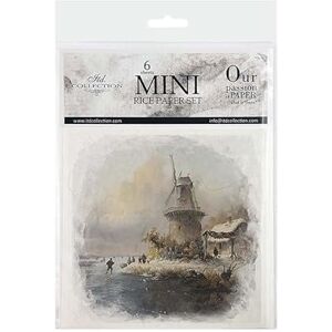 ITD Collection Mini Scrapbook Reispapier Kreatives Set 14,8 x 14,8 cm (6 Blätter) Decoupage Reispapiere für Scrapbooking und Basteln Mehrfarbig RSM089 ITD Collection Mini Scrapbook Reispapier Kreatives Set 14,8 x 14,8 cm (6 Blätter) Decoupage Reispapiere für Scrapbooking und Basteln Mehrfarbig RSM089