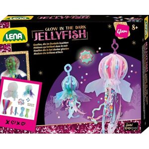 Lena Jellyfish Glow in the Dark Glitzer Bastelset mit Leuchteffekt, Komplettset mit Pfeifenputzer & Tüll, DIY-Nachtlicht für Mädchen, Bastelsets für Kinder ab 8 Jahr Lena Jellyfish Glow in the Dark Glitzer Bastelset mit Leuchteffekt, Komplettset mit Pfeifenputzer & Tüll, DIY-Nachtlicht für Mädchen, Bastelsets für Kinder ab 8 Jahr