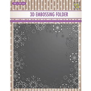 Nellie’s Choice Nellie's Choice EF3D015 3D Prägeschablonen Schneeflockenrahmen-15 x 15 cm-Bastelbedarf für Grüßkarten-Bastelzubehör für DIY, Karten Basteln, Journaling und Scrapbooking, Mehrere Farben, 150x150mm Nellie’s Choice Nellie's Choice EF3D015 3D Prägeschablonen Schneeflockenrahmen-15 x 15 cm-Bastelbedarf für Grüßkarten-Bastelzubehör für DIY, Karten Basteln, Journaling und Scrapbooking, Mehrere Farben, 150x150mm