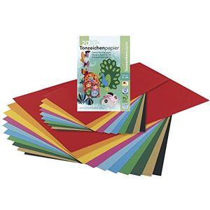 Rayher Tonzeichenpapier, DIN A4, 130 g/m2, Tonpapier A4, Block 20 Blatt, 10 Farben sortiert, Bastelpapier, 81001000, Dunkelgrün,Orange,Gelb Rayher Tonzeichenpapier, DIN A4, 130 g/m2, Tonpapier A4, Block 20 Blatt, 10 Farben sortiert, Bastelpapier, 81001000, Dunkelgrün,Orange,Gelb