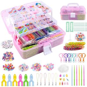 Noa Home Deco Loom Bänder Set, 15000+ Stück Gummibänder für Armband Selber Machen, Zubehör Bunte Loops Gummis Set mit Anhängern und Accessoires, DIY Basteln Geschenk für Kinder Junge Mädchen Noa Home Deco Loom Bänder Set, 15000+ Stück Gummibänder für Armband Selber Machen, Zubehör Bunte Loops Gummis Set mit Anhängern und Accessoires, DIY Basteln Geschenk für Kinder Junge Mädchen