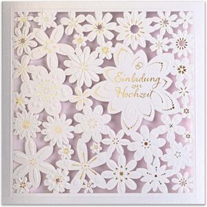 ART HOCHZEITSEINLADUNGEN 20 St. 135x135mm, MIT BEDRUCKBAREN EINLAGEN UND UMSCHLÄGEN FÜR HOCHZEIT – LASERGESCHNITTEN, MIT GOLDFOLIE VEREDELT. GEPRESSTES MUSTER AUF METALLICKPAPIER ART HOCHZEITSEINLADUNGEN 20 St. 135x135mm, MIT BEDRUCKBAREN EINLAGEN UND UMSCHLÄGEN FÜR HOCHZEIT – LASERGESCHNITTEN, MIT GOLDFOLIE VEREDELT. GEPRESSTES MUSTER AUF METALLICKPAPIER