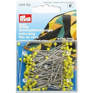 Prym 029153 Glaskopfnadeln, 0,60 x 43mm, gelb, 20g Prym 029153 Glaskopfnadeln, 0,60 x 43mm, gelb, 20g