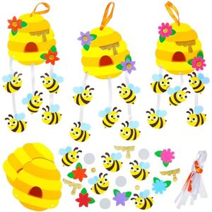 Baker Ross WA114 Bienenstock- und Bienen-Dekorationssets – 5er-Pack, lustige Bastelsets aus Schaumstoff zum Lernen und Dekorieren Baker Ross WA114 Bienenstock- und Bienen-Dekorationssets – 5er-Pack, lustige Bastelsets aus Schaumstoff zum Lernen und Dekorieren