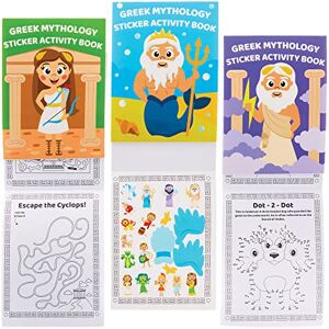 Baker Ross FX613 Griechische Mythologie-Sticker-Aktivitätsbücher 8er-Packung, Sticker-Bücher-Partytütenfüller für Kinder Baker Ross FX613 Griechische Mythologie-Sticker-Aktivitätsbücher 8er-Packung, Sticker-Bücher-Partytütenfüller für Kinder