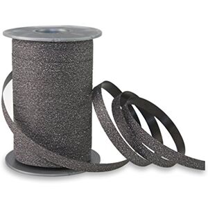 PRÄSENT Poly Glitter Ringelband schwarz, 100 m leicht kräuselndes Geschenkband, 10 mm Breite, Dekoband zum Basteln & Einpacken von Geschenken, für Festliche Anlässe PRÄSENT Poly Glitter Ringelband schwarz, 100 m leicht kräuselndes Geschenkband, 10 mm Breite, Dekoband zum Basteln & Einpacken von Geschenken, für Festliche Anlässe