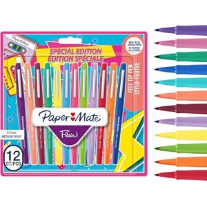Paper Mate Flair Filzstifte mittlere Spitze (0,7 mm) gemischte Retrofarben Marker-Stifte für Kinder und Erwachsene zum Ausmalenfür Tagebücher und mehr 12 Stück Paper Mate Flair Filzstifte mittlere Spitze (0,7 mm) gemischte Retrofarben Marker-Stifte für Kinder und Erwachsene zum Ausmalenfür Tagebücher und mehr 12 Stück