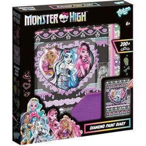 Totum Monster High DIY Tagebuch mit Schloss – Diamant-Bastelset zum Selbstgestalten mit Draculaura, Frankie & Clawdeen Kreatives Schreibset für Mädchen ab 6 Jahren Totum Monster High DIY Tagebuch mit Schloss – Diamant-Bastelset zum Selbstgestalten mit Draculaura, Frankie & Clawdeen Kreatives Schreibset für Mädchen ab 6 Jahren