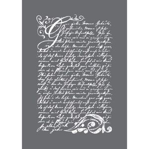 Rayher 45067000 Schablone Vintage Poesie, DIN A5, 1 Schabl.+1 Rakel im SB-Btl. Rayher 45067000 Schablone Vintage Poesie, DIN A5, 1 Schabl.+1 Rakel im SB-Btl.
