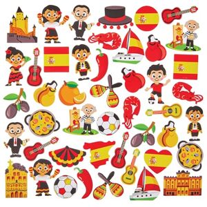 Baker Ross FN047 Spanien-Schaumaufkleber – Packung mit 150 spanischen Aufklebern für Kinder zum Basteln und Gestalten Baker Ross FN047 Spanien-Schaumaufkleber – Packung mit 150 spanischen Aufklebern für Kinder zum Basteln und Gestalten