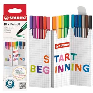 STABILO Pen 68 Filzstift-Set - Bunte 12er-Auswahl STABILO Pen 68 Filzstift-Set - Bunte 12er-Auswahl
