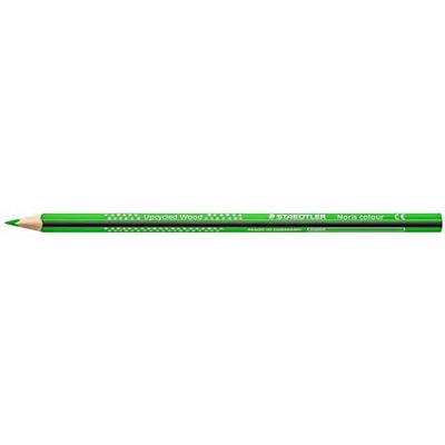 Staedtler Buntstifte Noris colour 187, ergonomisches Dreikantformat, rutschfeste Soft-Oberfläche, hohe Bruchfestigkeit, Made form Upcycled Wood, Faltschachtel mit 12 Farbstifte, hellgrün, 187-50 Staedtler Buntstifte Noris colour 187, ergonomisches Dreikantformat, rutschfeste Soft-Oberfläche, hohe Bruchfestigkeit, Made form Upcycled Wood, Faltschachtel mit 12 Farbstifte, hellgrün, 187-50