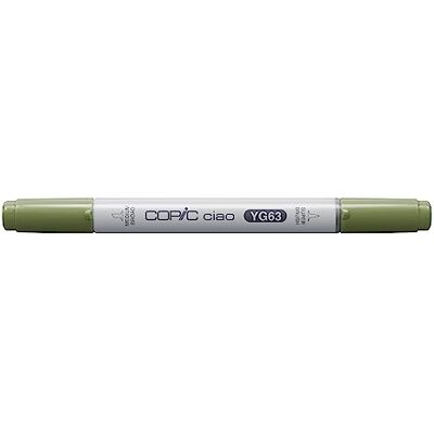 Copic Ciao Marker Typ YG 63, Pea Green, vielseitiger Layoutmarker, mit einer mittelbreiten und einer Brush-Spitze Copic Ciao Marker Typ YG 63, Pea Green, vielseitiger Layoutmarker, mit einer mittelbreiten und einer Brush-Spitze