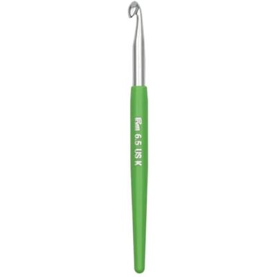 Prym Häkelnadeln für Wolle Soft-Touch-Griff, Metall, Silber, 6,5 mm Prym Häkelnadeln für Wolle Soft-Touch-Griff, Metall, Silber, 6,5 mm
