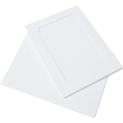 Papermania PMA151600 7 x 12,7 cm 300 gsm Fach Faltung Tri Fold Aperture Karten und Umschläge, 4 Stück, Weiß Papermania PMA151600 7 x 12,7 cm 300 gsm Fach Faltung Tri Fold Aperture Karten und Umschläge, 4 Stück, Weiß