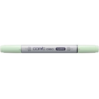 Copic Ciao Marker Typ G 000, Pale Green, vielseitiger Layoutmarker, mit einer mittelbreiten und einer Brush-Spitze Copic Ciao Marker Typ G 000, Pale Green, vielseitiger Layoutmarker, mit einer mittelbreiten und einer Brush-Spitze