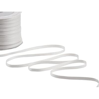 Furlanis Doppelsatinband, Italienische Gewebe Optisch Weiß, 6 mm x 25 m Furlanis Doppelsatinband, Italienische Gewebe Optisch Weiß, 6 mm x 25 m