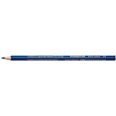 Staedtler Buntstifte Noris colour 187, ergonomisches Dreikantformat, rutschfeste Soft-Oberfläche, hohe Bruchfestigkeit, Made form Upcycled Wood, Faltschachtel mit 12 Farbstifte, blau, 187-3 Staedtler Buntstifte Noris colour 187, ergonomisches Dreikantformat, rutschfeste Soft-Oberfläche, hohe Bruchfestigkeit, Made form Upcycled Wood, Faltschachtel mit 12 Farbstifte, blau, 187-3