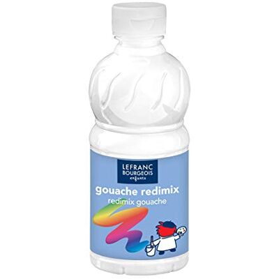 Lefranc Bourgeois 807529 flüssige Tempera Redimix Farbe, leuchtende Gouachefarbe auf Wasserbasis, hohe Deckkraft, hervorragenden Maleigenschaften, gebrauchsfertig, 250ml Flasche Weiß Lefranc Bourgeois 807529 flüssige Tempera Redimix Farbe, leuchtende Gouachefarbe auf Wasserbasis, hohe Deckkraft, hervorragenden Maleigenschaften, gebrauchsfertig, 250ml Flasche Weiß