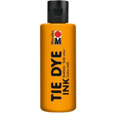 Marabu TIE DYE INK Batikfarbe in Mandarine, 80 ml Farbe auf Wasserbasis, vegan, strahlende Stofffarbe für helle Textilien bis 20% Kunstfaseranteil, 17300004225 Marabu TIE DYE INK Batikfarbe in Mandarine, 80 ml Farbe auf Wasserbasis, vegan, strahlende Stofffarbe für helle Textilien bis 20% Kunstfaseranteil, 17300004225