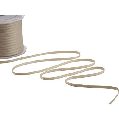 Furlanis Doppelsatinband, Italienische Gewebe Beige, 3 mm x 50 m Furlanis Doppelsatinband, Italienische Gewebe Beige, 3 mm x 50 m