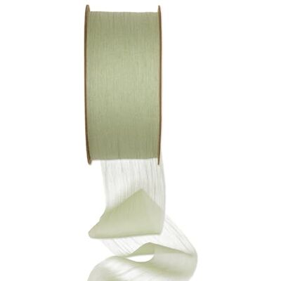 Halbach Seidenbänder Premium Chiffon Band Breite: 50 mm Länge: 20 m Vintage Deko Geschenkband Breit Für Hochzeit oder Valentinstag Deko Farbe: blassgrün Halbach Seidenbänder Premium Chiffon Band Breite: 50 mm Länge: 20 m Vintage Deko Geschenkband Breit Für Hochzeit oder Valentinstag Deko Farbe: blassgrün