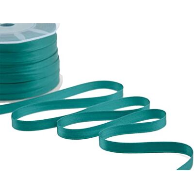 Furlanis Doppelsatinband, Italienische Gewebe Blaugrün, 10 mm x 100 m Furlanis Doppelsatinband, Italienische Gewebe Blaugrün, 10 mm x 100 m