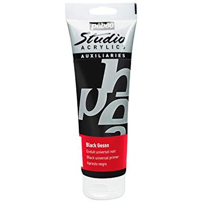 Pebeo Studio Acryl Gesso 250 ml - Schwarz - Grundierung für Künstler Pebeo Studio Acryl Gesso 250 ml - Schwarz - Grundierung für Künstler