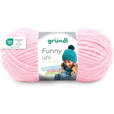 Gründl Wolle Funny uni Chenille Wolle 1 Knäuel 100 g, Pastellrosa dicke weiche Chenille Wolle zum Häkeln Kuschelig und hautfreundlich 100 % Polyester 100 g / 120 m Nadelstärke 5 6 Gründl Wolle Funny uni Chenille Wolle 1 Knäuel 100 g, Pastellrosa dicke weiche Chenille Wolle zum Häkeln Kuschelig und hautfreundlich 100 % Polyester 100 g / 120 m Nadelstärke 5 6