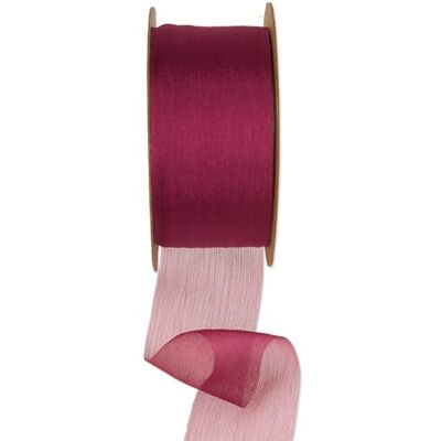 Halbach Seidenbänder Premium Chiffon Band Breite: 50 mm Länge: 20 m Vintage Deko Geschenkband Breit Für Hochzeit oder Valentinstag Deko Farbe: berry Halbach Seidenbänder Premium Chiffon Band Breite: 50 mm Länge: 20 m Vintage Deko Geschenkband Breit Für Hochzeit oder Valentinstag Deko Farbe: berry