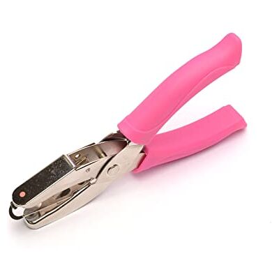 Creative 21448-002 Hand Stanzzange Kreis, 3 mm, Stanzer, Handlocher, 1 Stück, bis zu 160 g/m², zum Basteln mit Papier und Scrapbooking, Weiß/Rosa Creative 21448-002 Hand Stanzzange Kreis, 3 mm, Stanzer, Handlocher, 1 Stück, bis zu 160 g/m², zum Basteln mit Papier und Scrapbooking, Weiß/Rosa