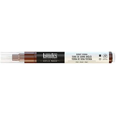 Liquitex 4620127 Professional Paint Marker, Acrylmarker mit hochpigmentierte Acrylfarbe auf Wasserbasis für den Innenbereich & Außenbereich, feine Spitze Siena Gebrannt Liquitex 4620127 Professional Paint Marker, Acrylmarker mit hochpigmentierte Acrylfarbe auf Wasserbasis für den Innenbereich & Außenbereich, feine Spitze Siena Gebrannt