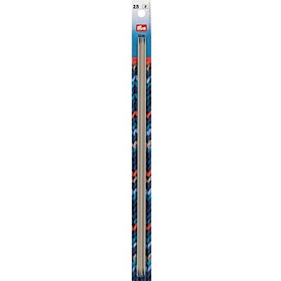 Prym 191556 Strumpfstricknadeln ALU 30 cm 2,50 mm grau Strumpfstricknadel, Aluminium, 2,5 mm Prym 191556 Strumpfstricknadeln ALU 30 cm 2,50 mm grau Strumpfstricknadel, Aluminium, 2,5 mm