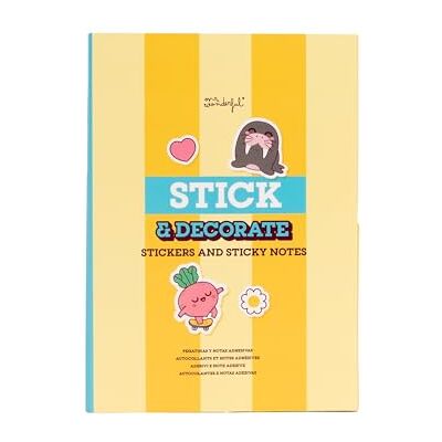 Mr. Wonderful Aufkleber und Haftnotizen Stick and Decorate – Kreatives Schreibwaren-Set mit Sticky Notes Mr. Wonderful Aufkleber und Haftnotizen Stick and Decorate – Kreatives Schreibwaren-Set mit Sticky Notes
