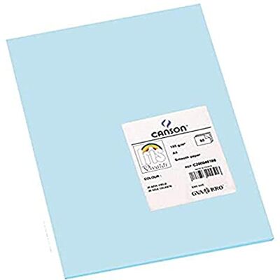 Canson 200040166 Iris Vivaldi glattes, farbiges Papier, A4, himmelblau 20 Canson 200040166 Iris Vivaldi glattes, farbiges Papier, A4, himmelblau 20