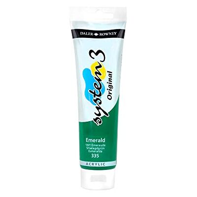 Daler Rowney Daler-Rowney System 3-150 ml Tube Acrylfarbe-Emerald Daler Rowney Daler-Rowney System 3-150 ml Tube Acrylfarbe-Emerald