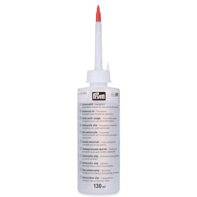 Prym 610995 Universal Öl 130 ml – Nähmaschinenöl für Haushalts- & Industrienähmaschinen, Schmieröl für Handarbeiten, Basteln & Nähen, präzise Pflege für langlebige Funktion Prym 610995 Universal Öl 130 ml – Nähmaschinenöl für Haushalts- & Industrienähmaschinen, Schmieröl für Handarbeiten, Basteln & Nähen, präzise Pflege für langlebige Funktion