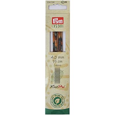 Prym CUBICS Doppelspitzen Stricknadeln - Natural - Gleichmäßige Spitzen Prym CUBICS Doppelspitzen Stricknadeln - Natural - Gleichmäßige Spitzen
